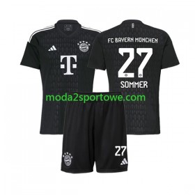 Koszulka Bayern Monachium Yann Sommer 27 Bramkarska Dziecięcy Domowe Stroje Piłkarskie 2023/24 Krótki Rękaw